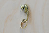 5655 Polished Brass keyring key ring or chain in seahorse by Werkstaette Carl Aubock available at OK in Los Angeles.
