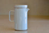 Hasami tall tea pot in gray with infuser and lid. Made in Japan.