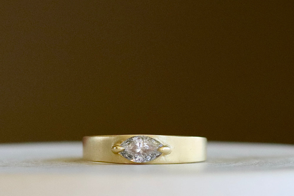 Slim Cigar Band with Diamond