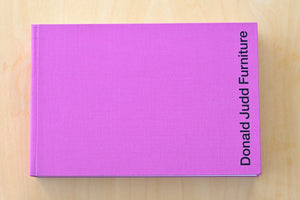 Donald Judd Furniture book published by Mack.