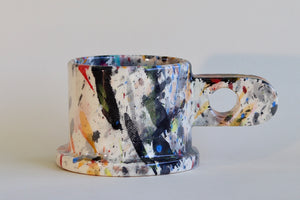 Black, Red, Blue, Orange with drip EXP splatter mug available at OK. 