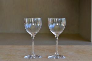 MORE NICK AND NORA Coupe GLASSES set of 2 made by Orrefors.