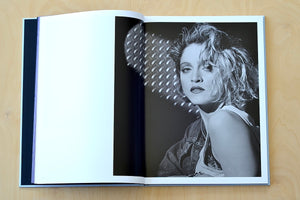 Pages from Madonna 1984 hardcover book with photographs by Andrew Caulfield created for Borderline music video by Mary Lambert. Rare, signed and numbered. 