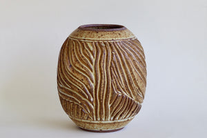 A one of a kind Irving Place Studio (IPS) ceramic Vase made by Dora De Larios (1933-2018). We have two of these and one is signed.