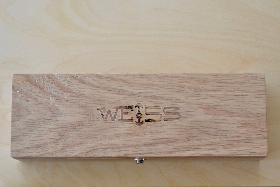 Weiss Watch hard wood case.