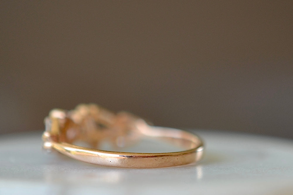 Band in rose gold on 5mm Cluster Band ring by Suzanne Kalan.