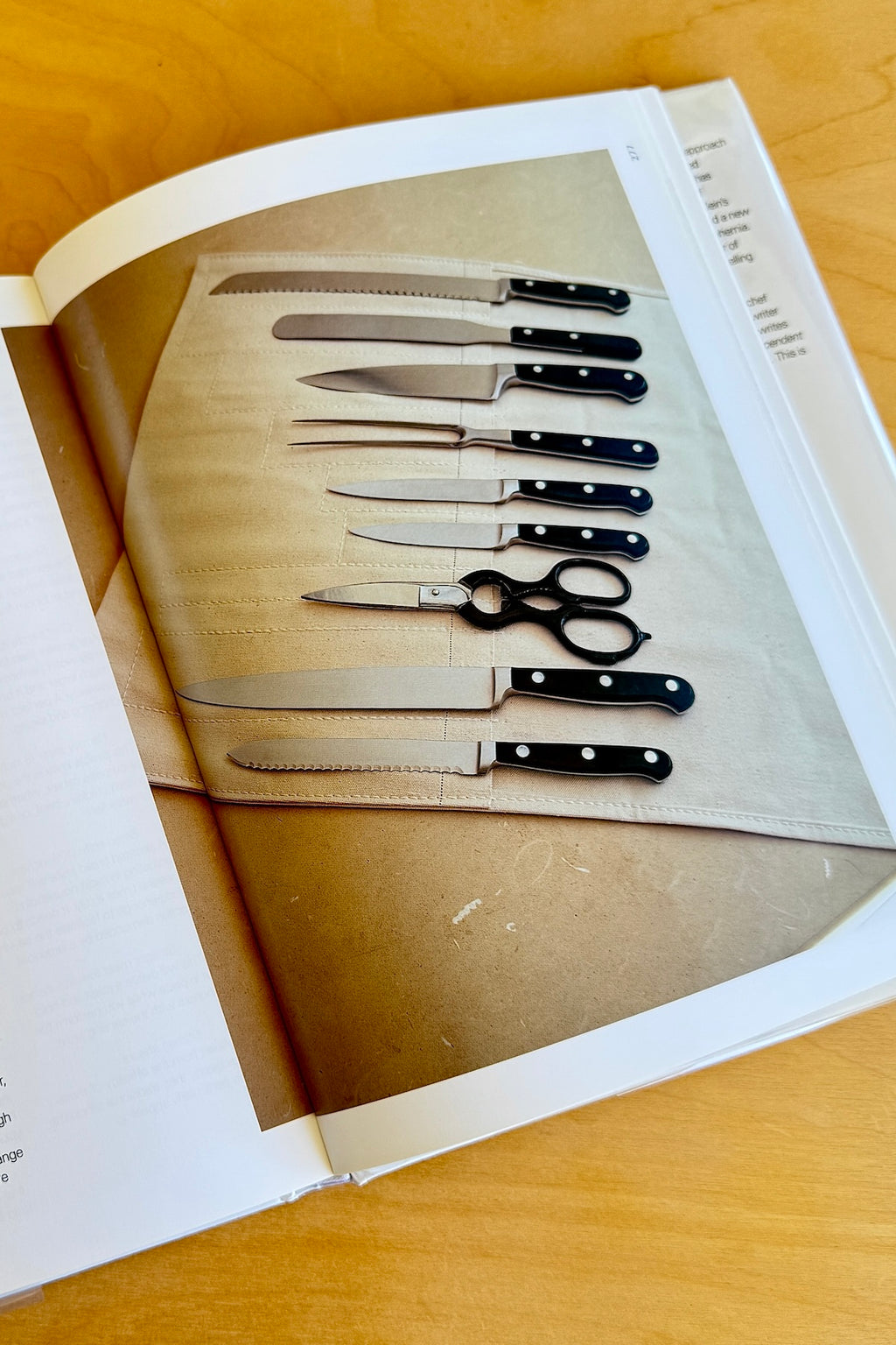Another page from Living and Eating showing cutlery.