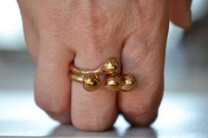 Wearing the Monica Castiglioni Pistilli 08 Bronze Ring