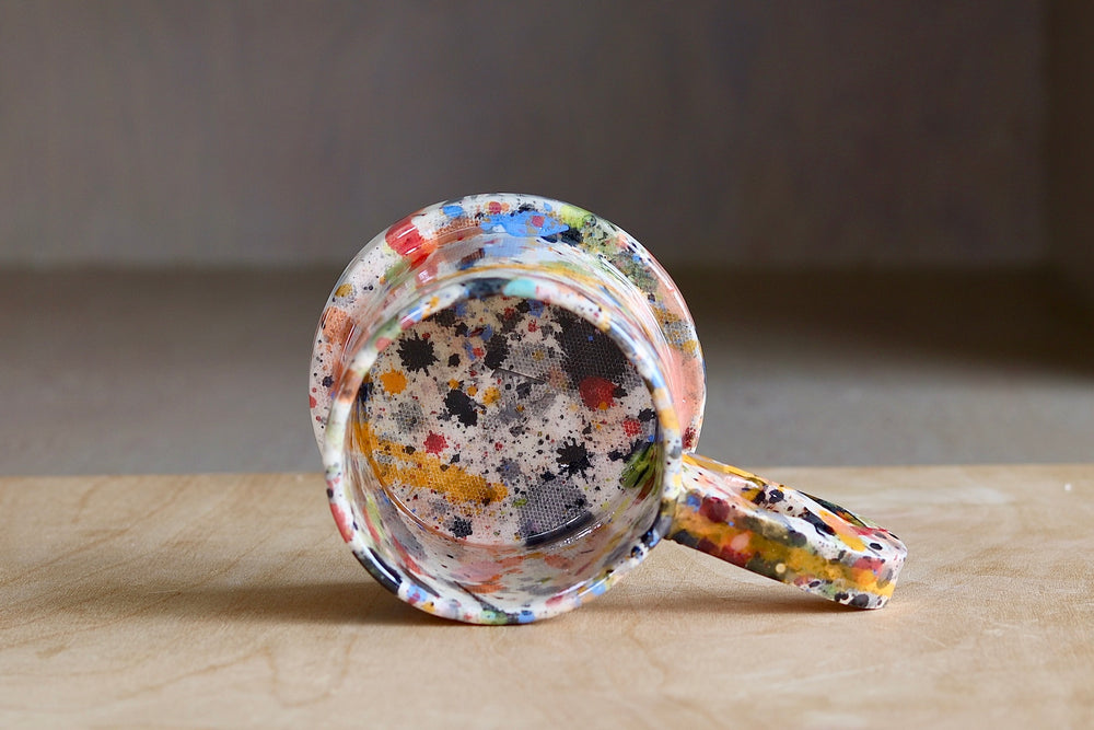 Interior of standard EXP splatter mug by Peter Shire.