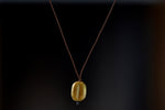 18k Gold Pendant Necklace Seed
