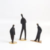 Werkstatte Carl Aubock Sculptures "My Son", "Standing", "Walking" on white background.