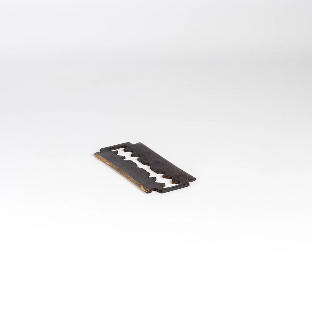 Carl Aubock patinaPaperweight Razorblade 5378.