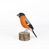 Peito Anaranjado Bird from Brazil is a beautifully made fair trade wood bird modeled after birds from the region, this artisan makes them from reclaimed wood and supports his family by their production. 