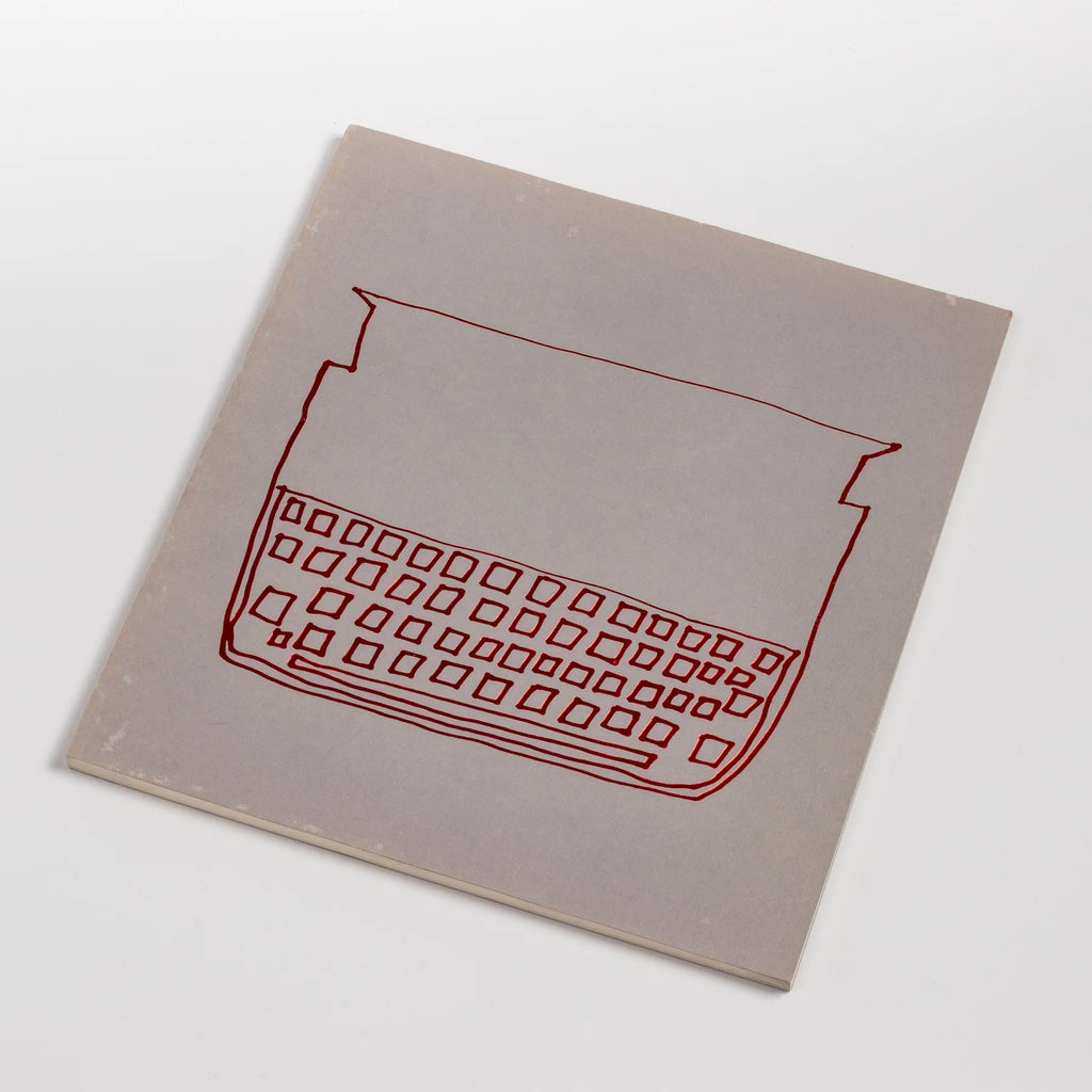 Vintage book "Typings" (1974-1977) by poet Christopher Knowles. One of 1000 copies in Softcover. Includes poetry that became the libretto for Robert Wilson's Einstein on the Beach. Excellent condition.