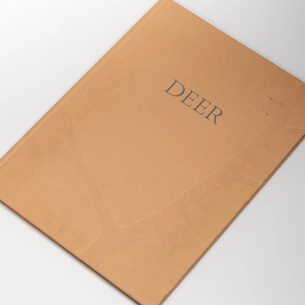 Vintage copy of Deer with watercolors by Mats Gustafson. Published by JMc & GHB editions.