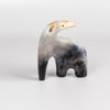 The ceramic creature is a one of a kind figurine made by Carol Horst in Los Angeles.