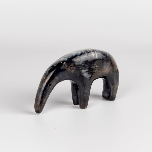 Alternate side of ambigous ceramic creature by Carol Horst.