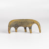 Other angle on "one of a kind" yellow ceramic creature by Carol Horst.