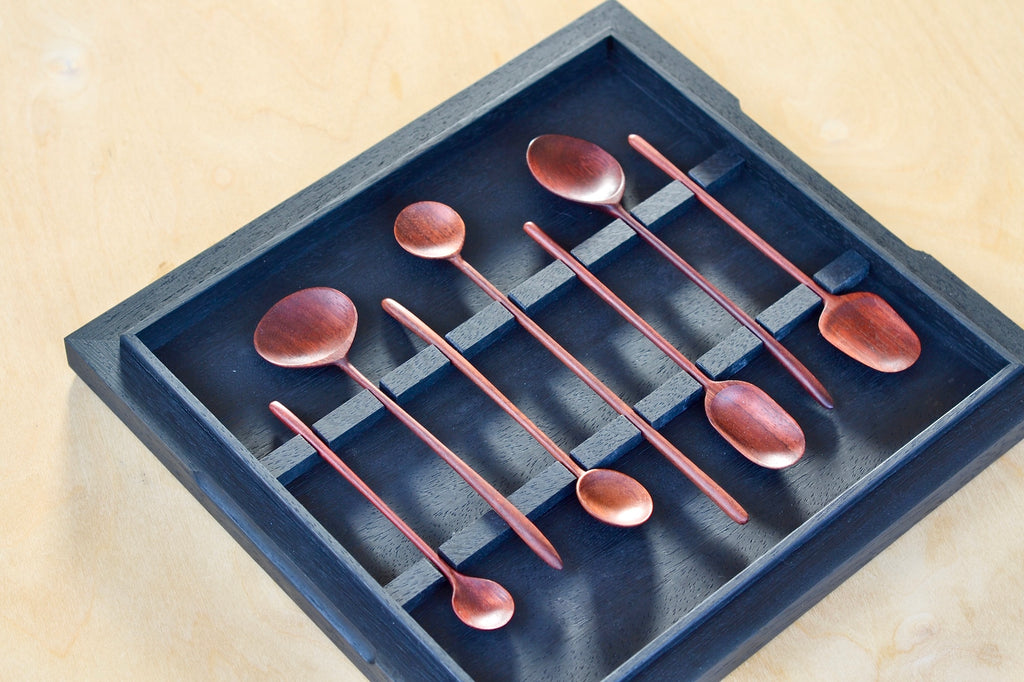 One more of box set of seven spoons made for Central Restaurant in Lima, Peru and available at OK the store.