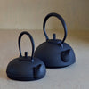 Cast Irom Kettle in small and large from Kukan Chuzo. This one goves stove top. Made and designed by Hisao Iwashimizu in Iwate, Japan.