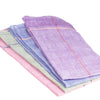 Dosa assorted color napkins are designed by Christina Kim for Lulu Restaurant at the Hammer Museum. Woven by a Khadi cotton cooperative in Rajsitapour, India, each set includes one napkin in each color and come in a paper bag with a Lulu sticker.