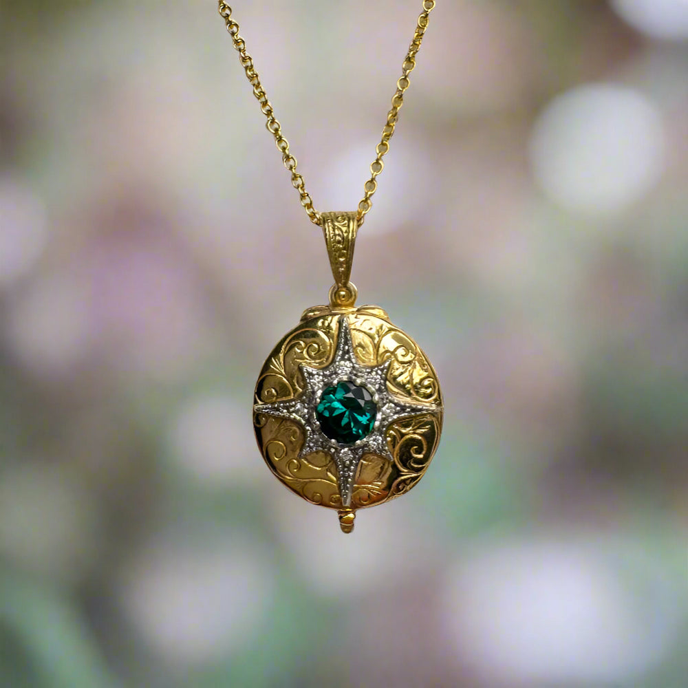 Studio shot of North star locket