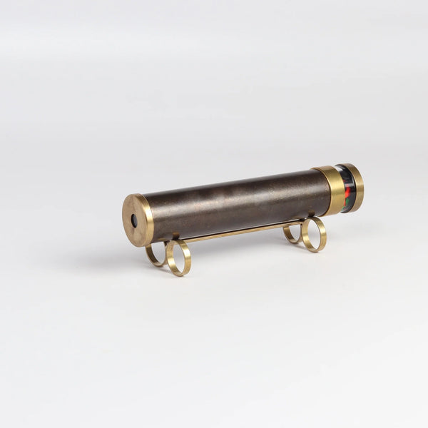Medium kaeidoscope in brass with stand. Made in Israel.