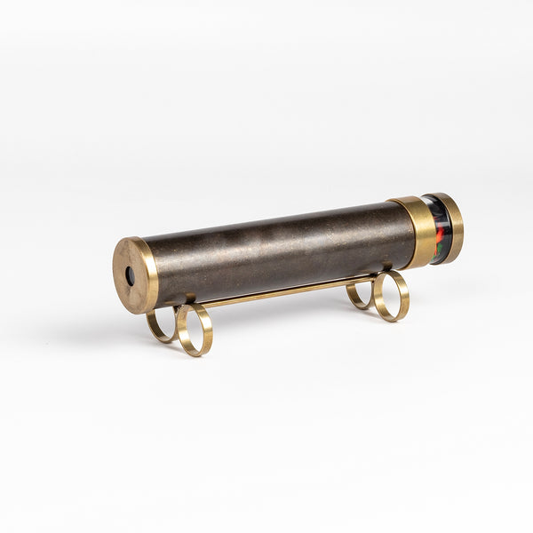 Medium kaeidoscope in brass with stand. Made in Israel.