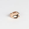 Monica Castiglioni Pino 02 Ring in bronze on white background.