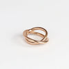 Monica Castiglioni Fili Fusi 13 Bronze Ring on white background.