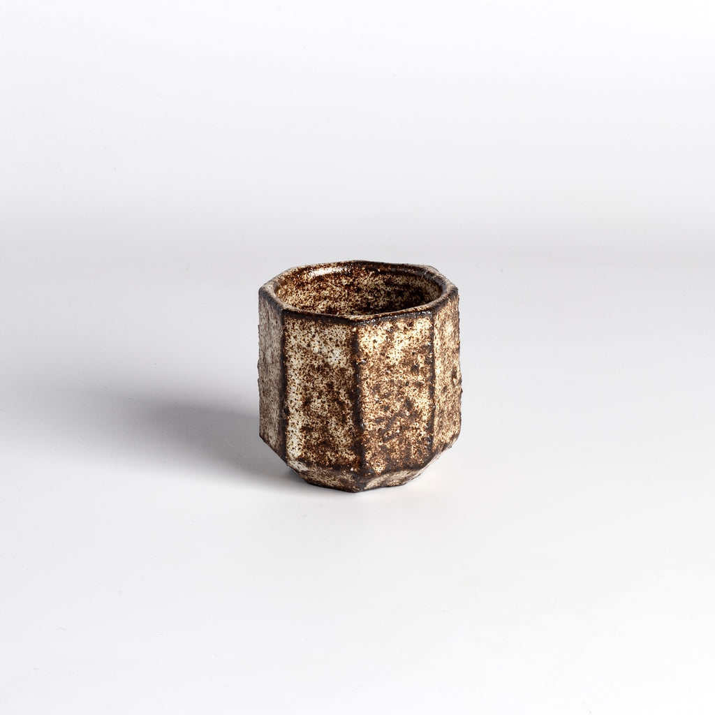 Sanded Kurinuki Yunomi Teacup from Muzuri ware by Kyriacos Mouzouris in London UK.