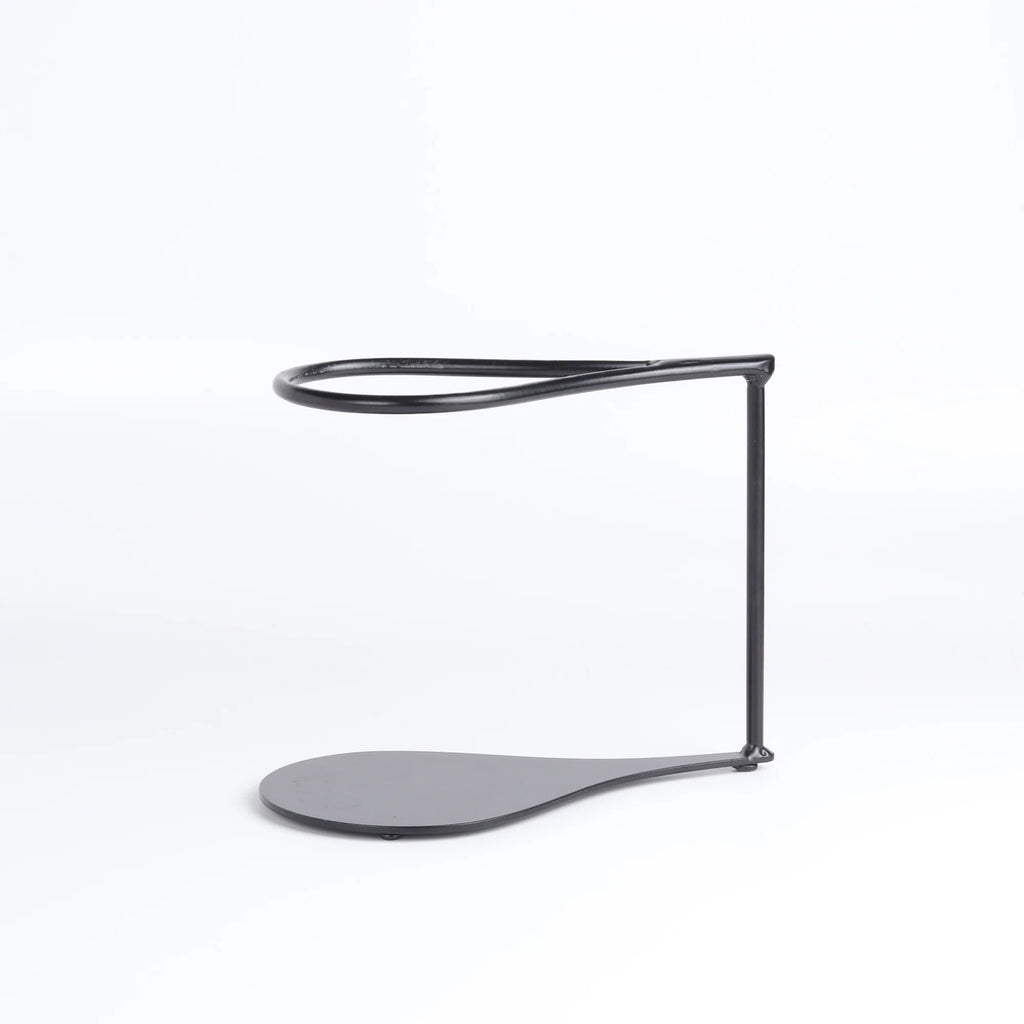 One Kiln coffee dripper stand on white background.