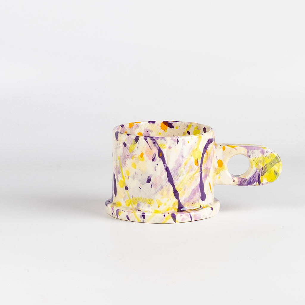 EXP standard splatter mugs by Peter Shire and Echo Park Pottery - B