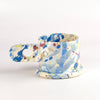 Other side of Standard EXP Standard Splatter Mug in Blue, Yellow, Beige with Burgundy Spots by Echo Park Pottery and Peter Shire.