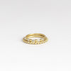 Lexi and Rita diamond band rings by Polly Wales.