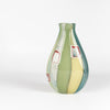 Robin Mix Medium Flat Cane Murrini Vase with Windows 7" is a flat cane vase with Murrini and windows by Robin Mix. His sensibilities come from his training in Scandinavia, but is produced using the most sophisticated and iconic of traditional modernist Italian techniques.