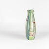 Side view of Robin Mix glass vase in blues, greens and aqua.