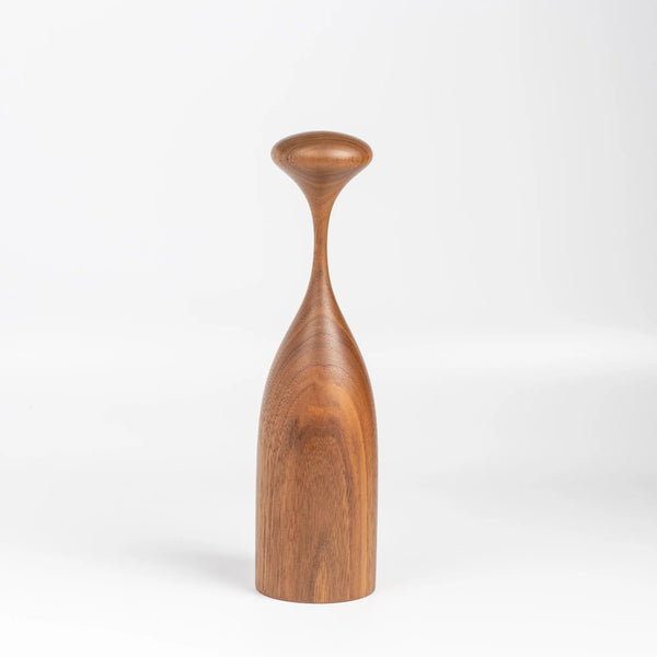 Serratus Pepper Mill Grinders that twist in Black Walnut. Made in solid ethically sourced wood in Canada.