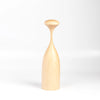 Serratus Pepper Mill by Tantalus Design in Sugar Maple wood is made for pepper although safe to use with rock salt on white background.