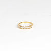 Suzanne Kalan Classic Stacker Ring Half Baguette Diamond Eternity Band 18k yellow Gold.