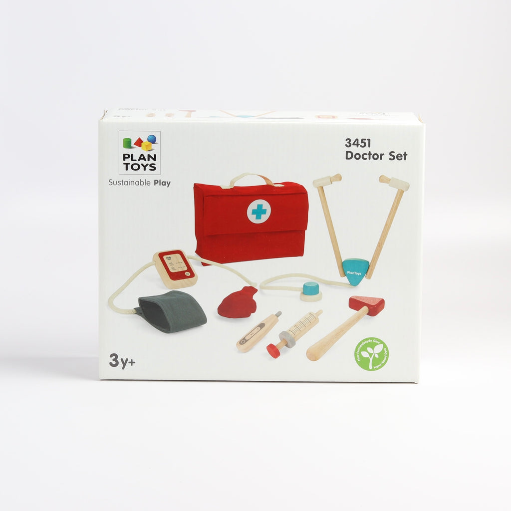 Doctor toy set from Plan Toys.