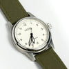 Weiss Watch - 38MM Automatic Issue Field Watch White Dial and Date on white background and available at OK in Los Angeles.
