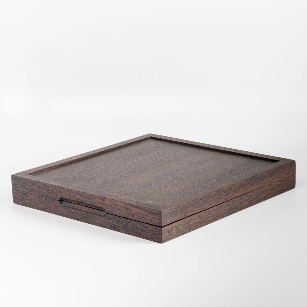 Box of hand carved spoons. 