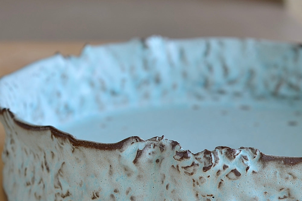 Hyejeong Kim Torn Bowl #17 blue