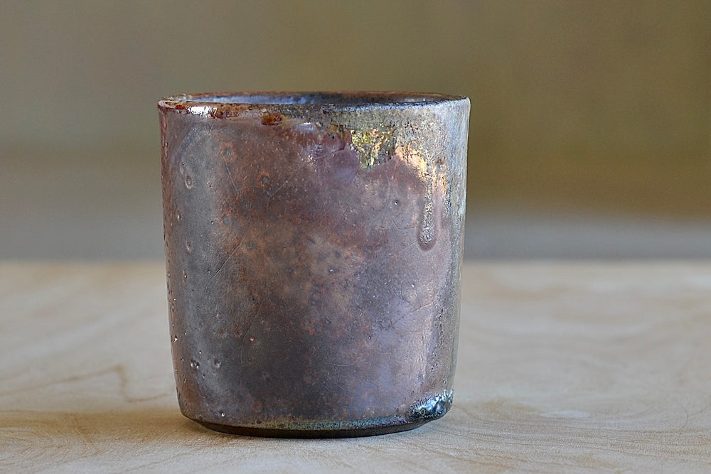 Wood fired ceramic mug 1 by Lindsay Oesterritter.