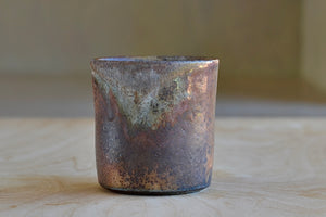 Wood fired ceramic mug 3 by Lindsay Oesterritter.