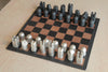 Carl Aubock Modernist Chess Board and pieces sold as a set at OK store in Los Angeles.