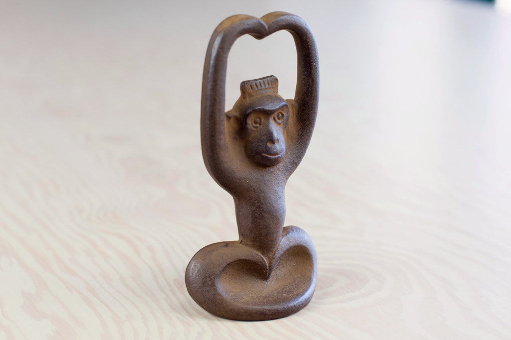 Cast Iron Monkey Bottle Opener made in Japan.