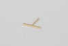 Kathleen Whitaker Staple Earring Bar 14k yellow gold | OK