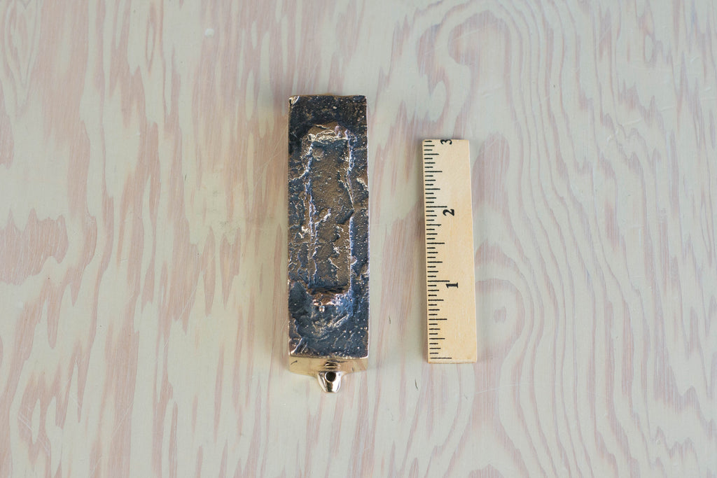 Mi Polin Bronze Mezuzah From This Home - Warsaw Poland